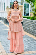 peach salwar suit