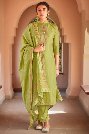 Sheen Green Salwar Suit