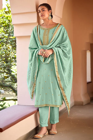 Teal Blue Salwar Suit