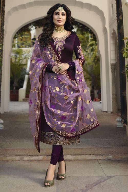 Purple Saree - Buy Trendy Purple Color Sarees Online | Karagiri