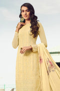 Yellow Salwar Suit - Semi stitched