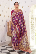 purple saree