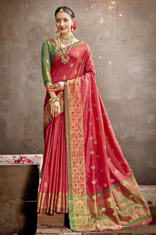 Banarasi Silk Festive Wear Richa Fashion World Traditional South Indian  Saree, 6.3 m (with blouse piece) at Rs 498/piece in Surat