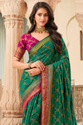 Jade Green South Silk Saree