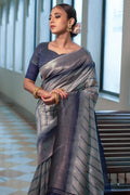 South Silk Saree Spruce Blue South Silk Saree saree online