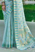 Tussar Saree Celeste Blue Tussar Saree saree online