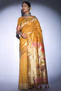 Tussar Saree Dandelion Yellow Tussar Saree saree online