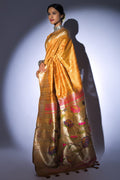 Tussar Saree Dandelion Yellow Tussar Saree saree online