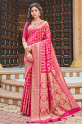 pink uppada silk saree