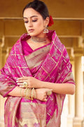 pink uppada silk saree online 